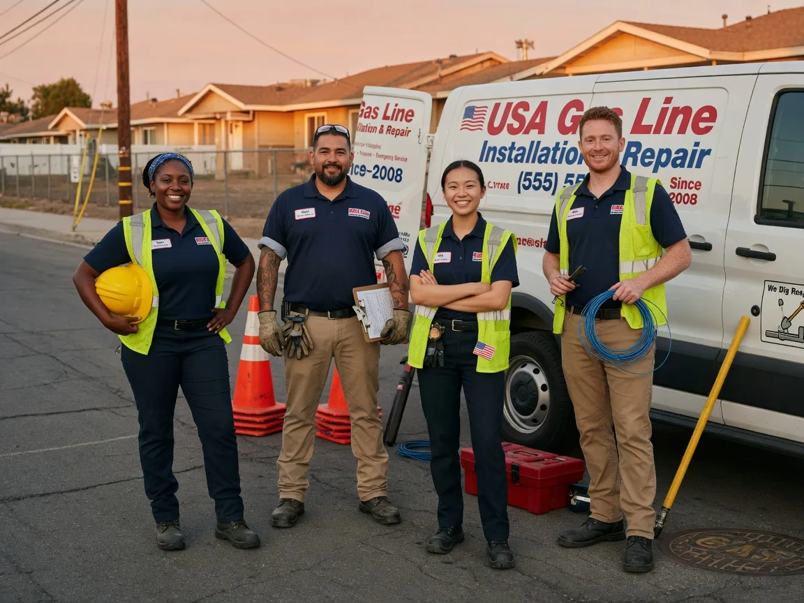 Gas Line Installation company in Van Voorhis, PA